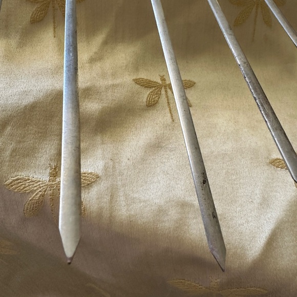 Vintage Williams Sonoma BBQ Grill Shish Kabob Skewers Ornate Brass Animal Tops. - Picture 6 of 7